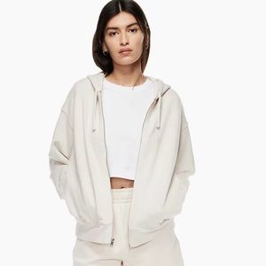 Wilfred Free Terry Fleece Zip-up Hoodie Size 1 organic cotton